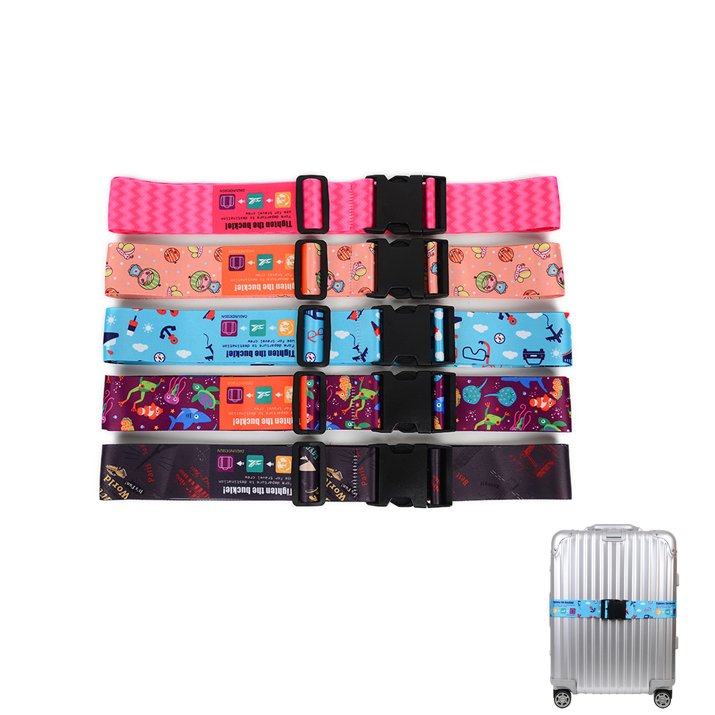 Custom Polyester Luggage Strap