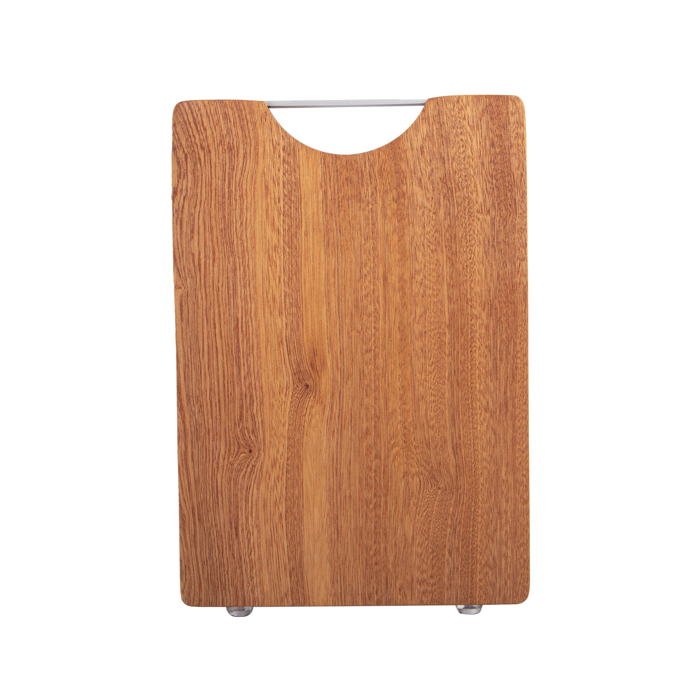 Wooden Cutting Board With Stainless Steel Handle
