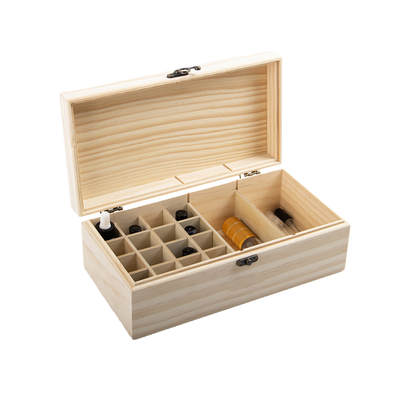 18 Slot Wooden Essential Oil Storage Case