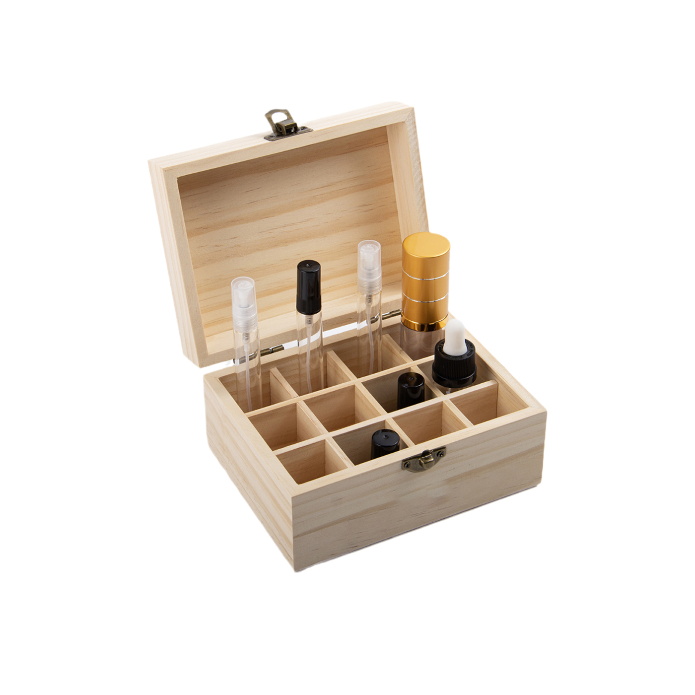 12 Slot Wooden Aromatherapy Oil Box2