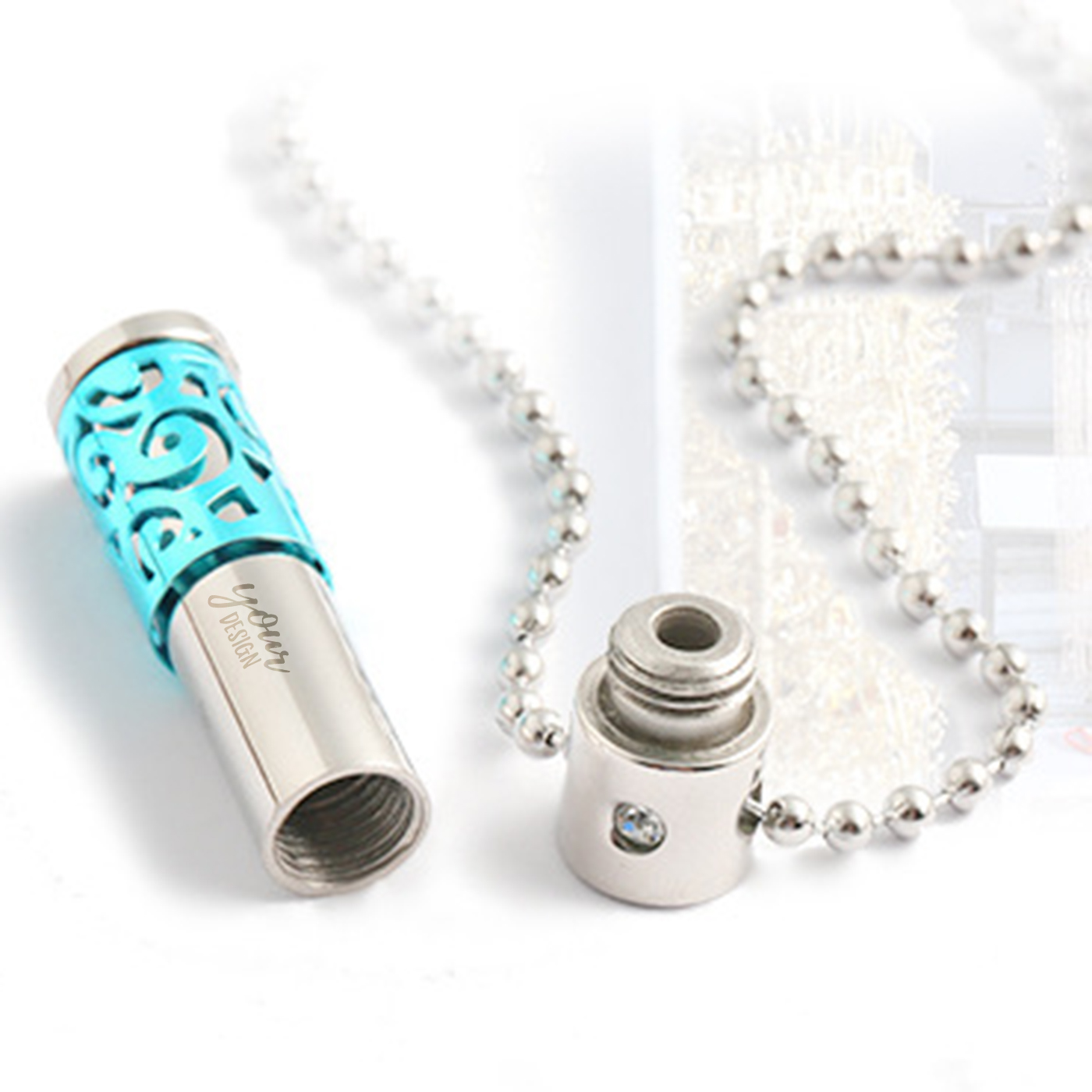 Perfume Bottle Pendant Necklace2