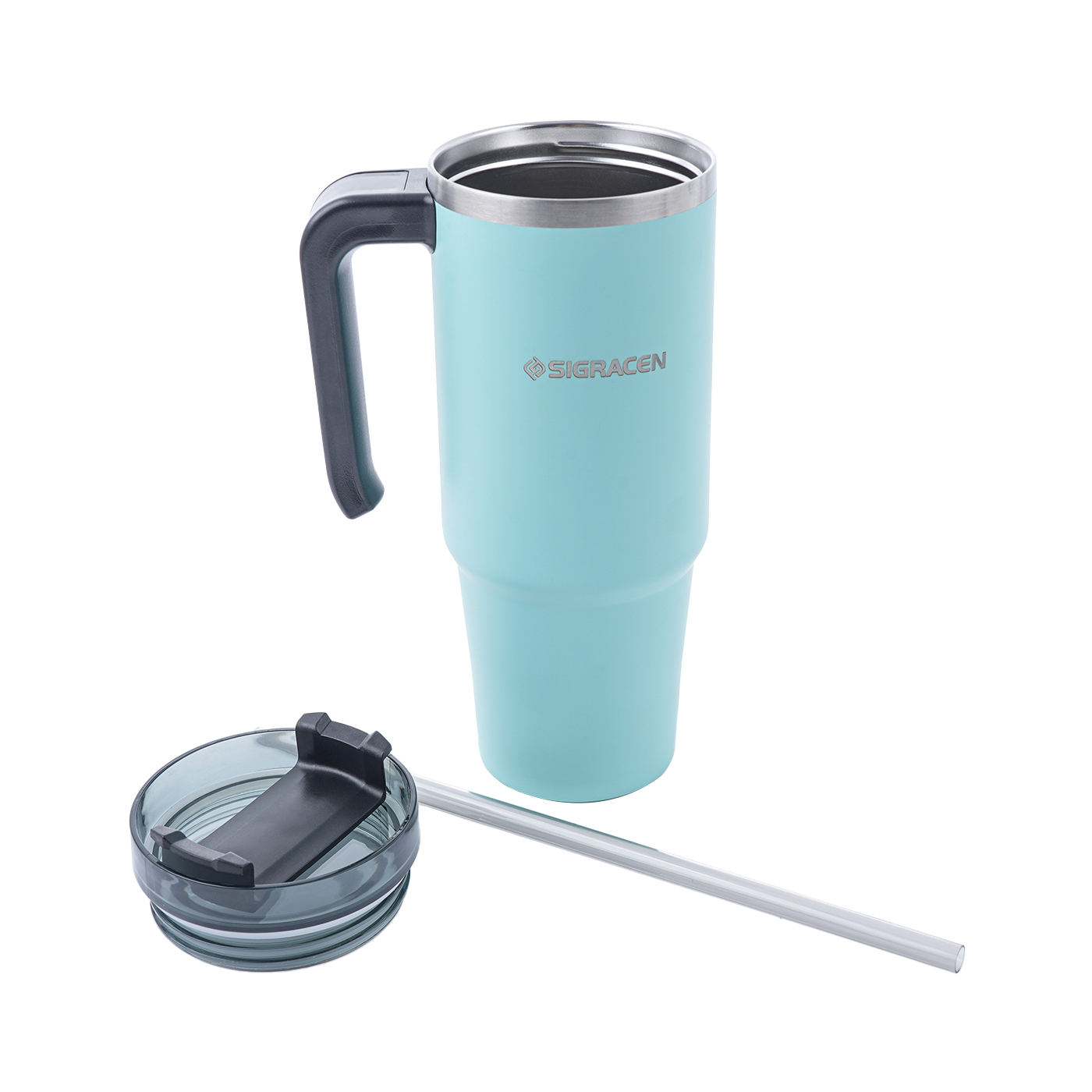 30 oz. Vacuum Insulated Tumbler With Handle And Straw1