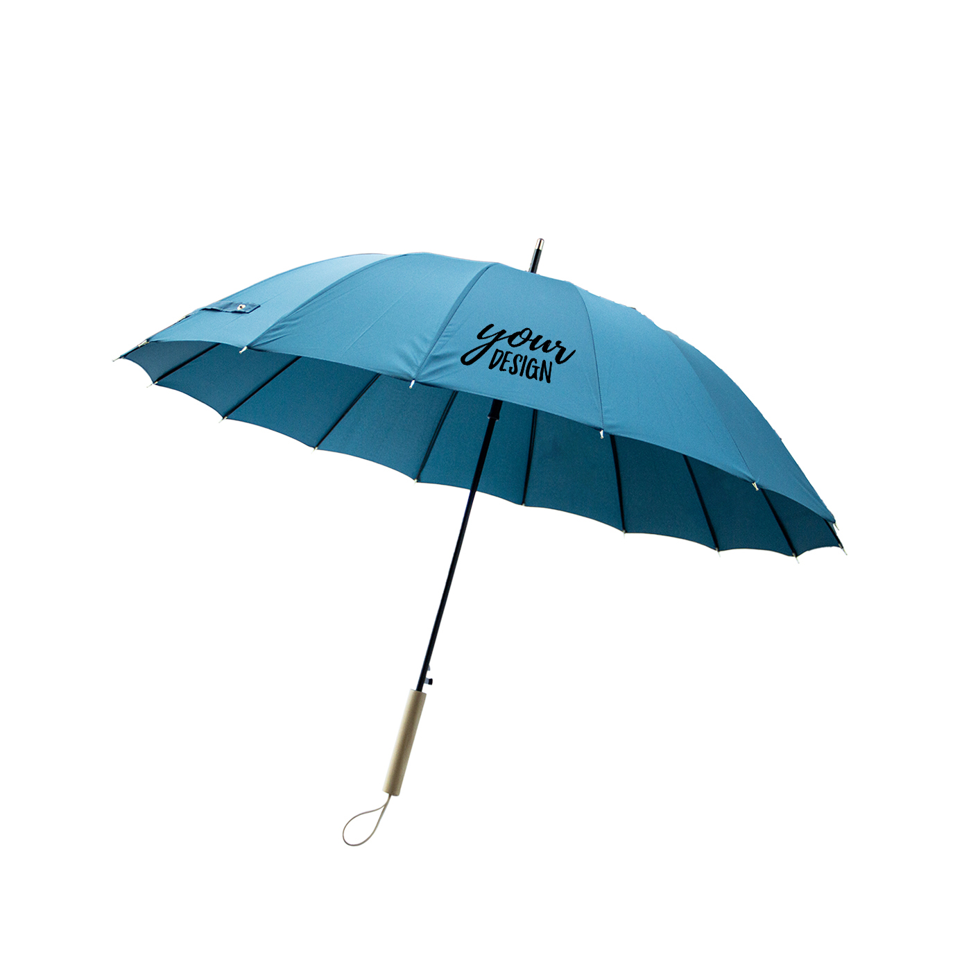 Custom Umbrella With Long Wooden Handle1