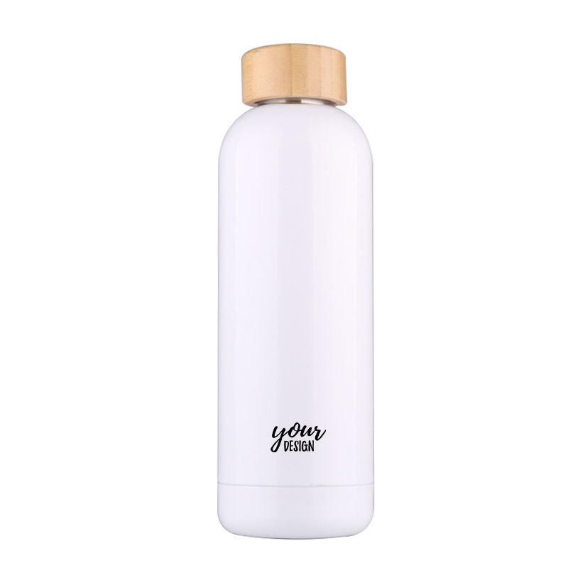 500ml Small Mouth Vacuum Water Bottle With  Bamboo Lid1