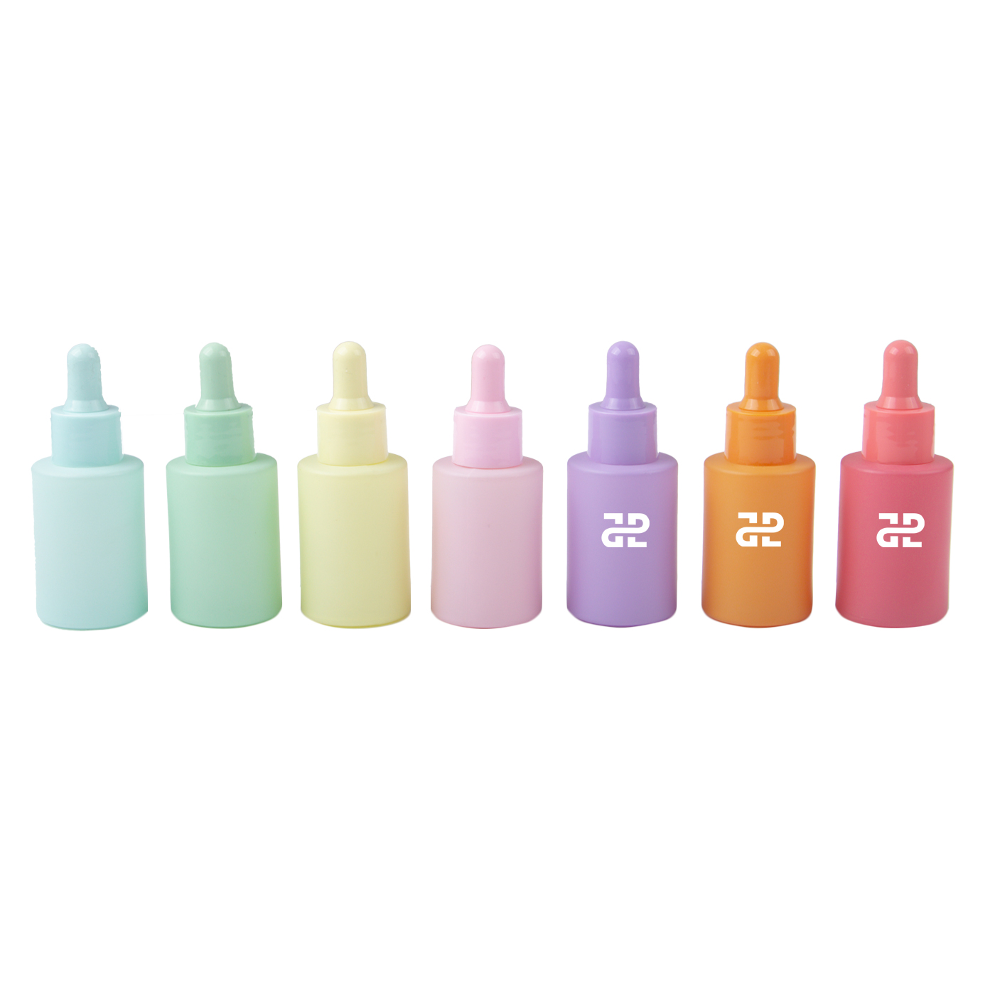 1 oz. Colorful Glass Dropper Bottle