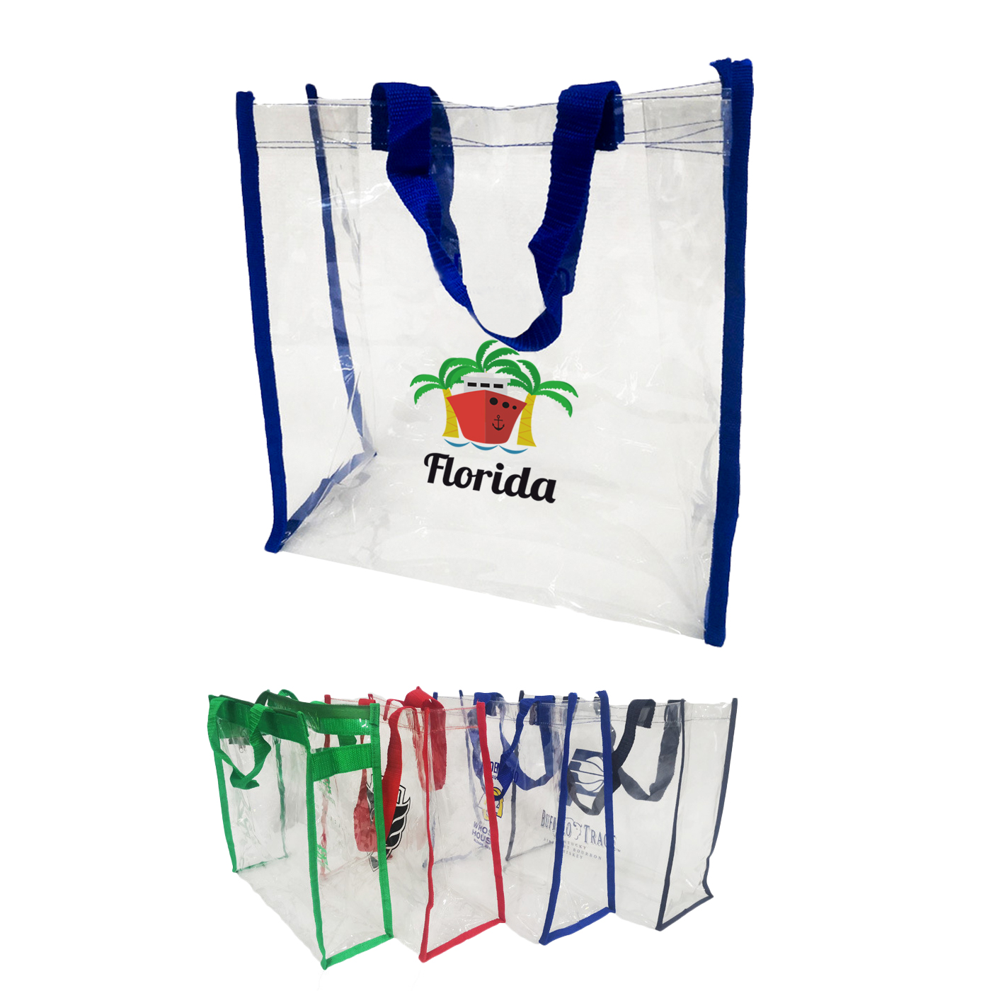 Custom PVC Clear Tote Shopping Bag