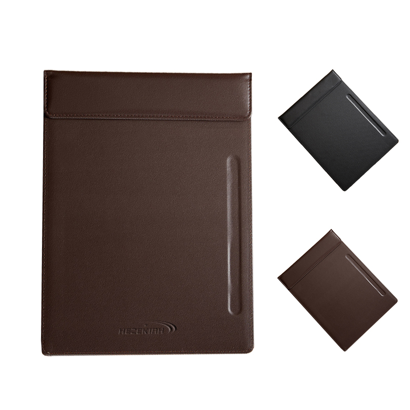 Leather Magnetic Clipboard With Pen Slot