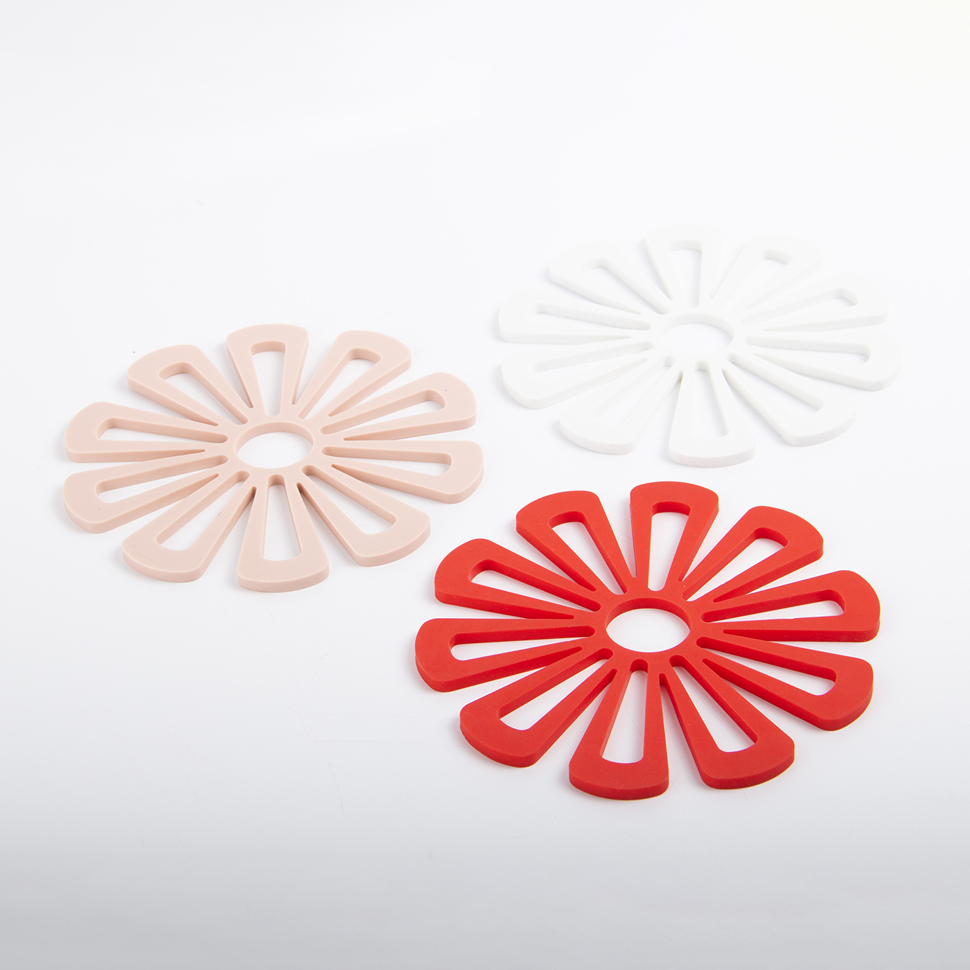 Creative Silicone Anti Scald Flower Shaped Coaster2