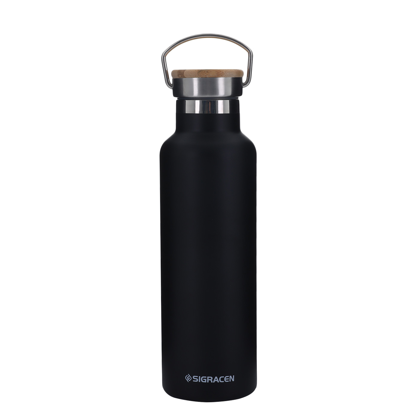 17 oz. Insulated Bottle With Bamboo Lid Metal Handle1