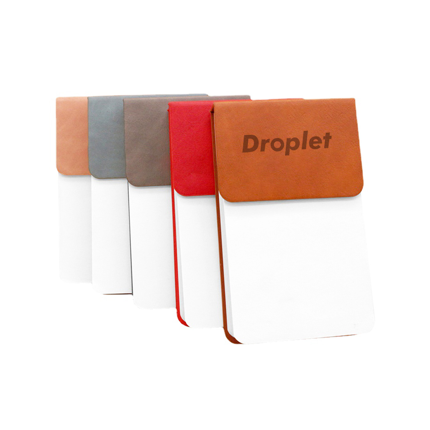 PU Leather Cover Memo Pad With Sticky Flags