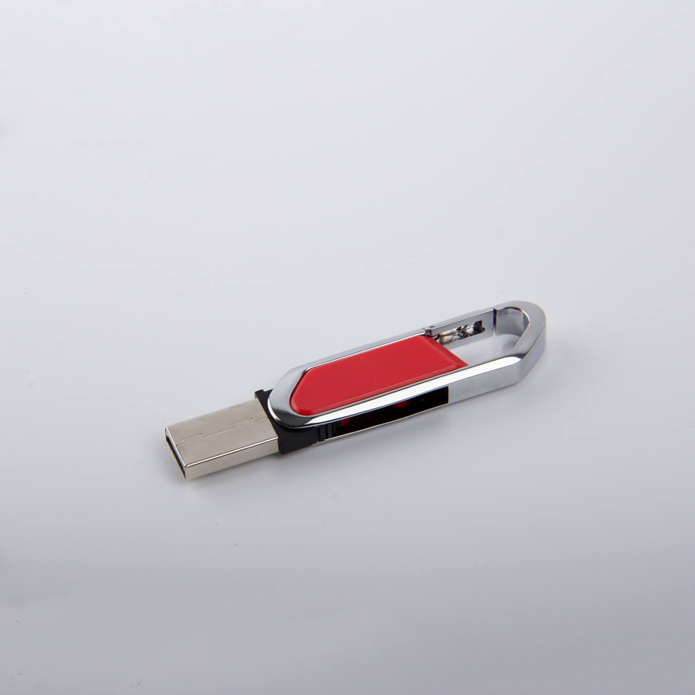 2GB Custom Metal Carabiner USB Flash Drive3