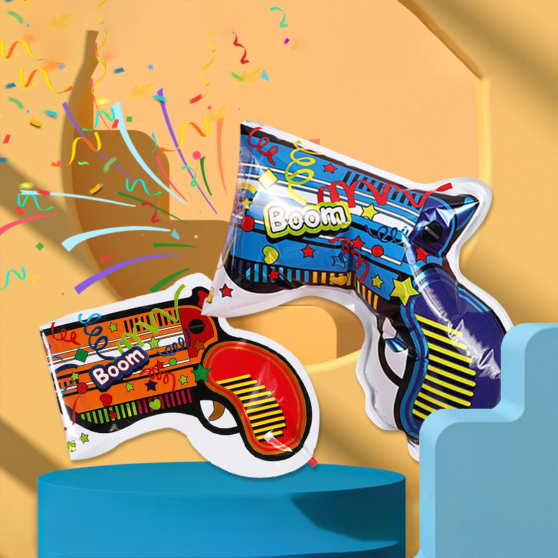 Inflatable Fireworks Gun With Straw1