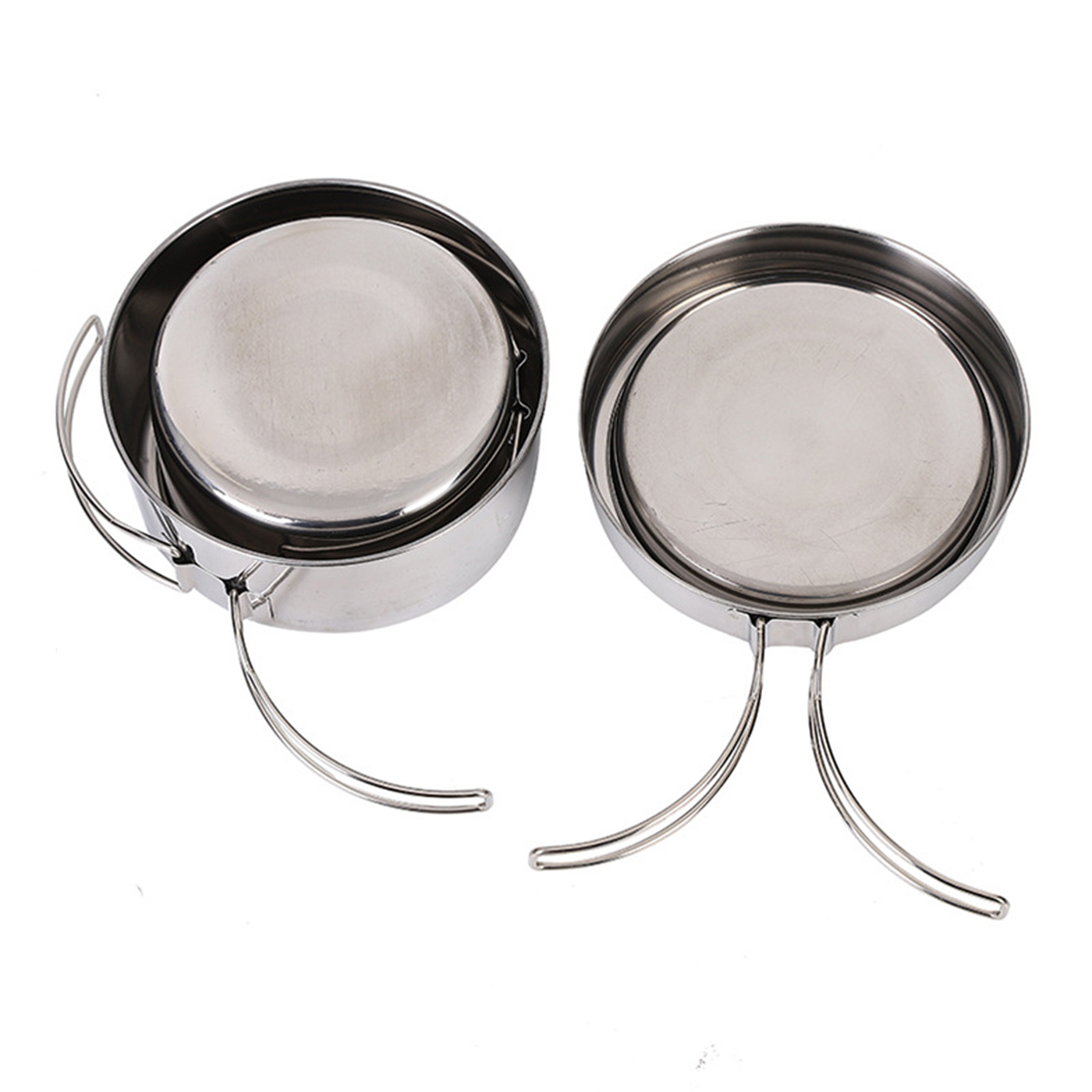 4pcs Stainless Steel Folding Camping Pot2