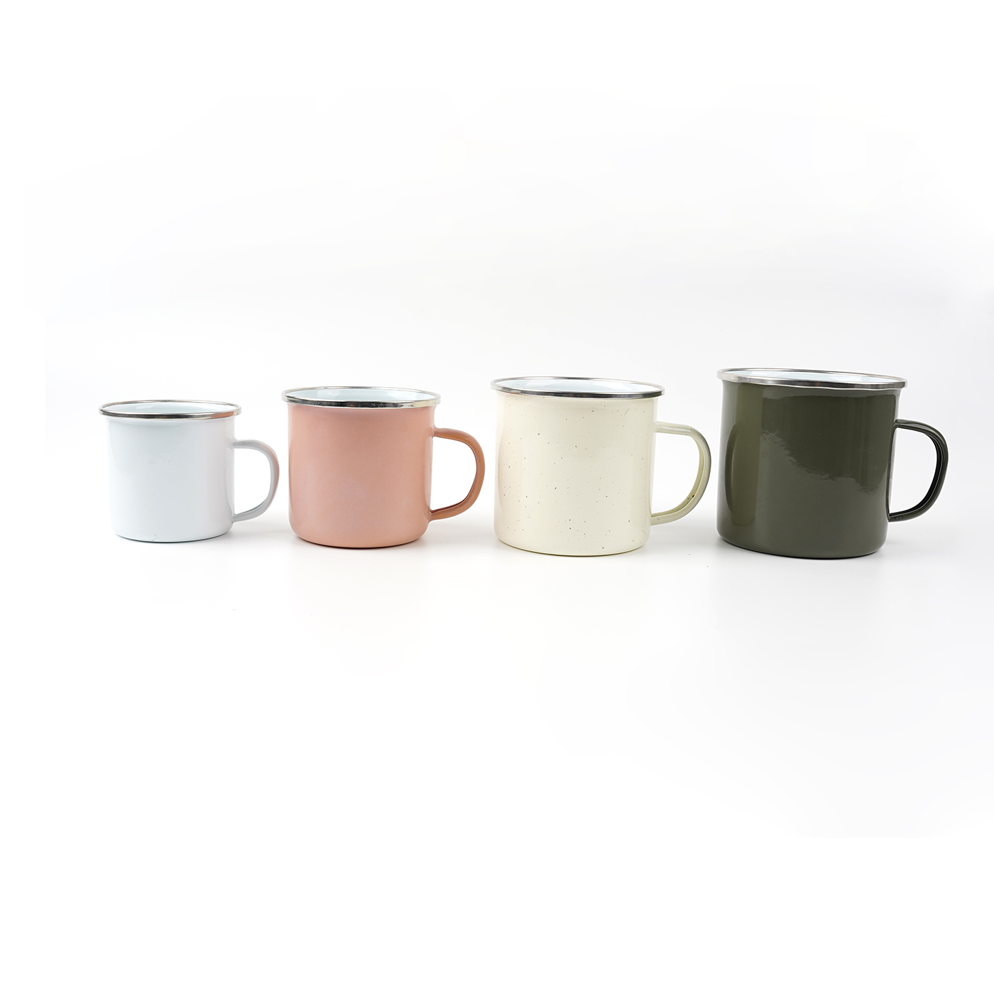 Promo 8 oz. Enamel Mug With Silver Rim3