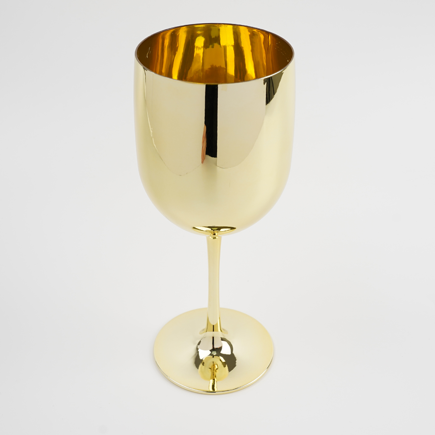 16 oz. Electroplated Plastic Champagne Goblet2