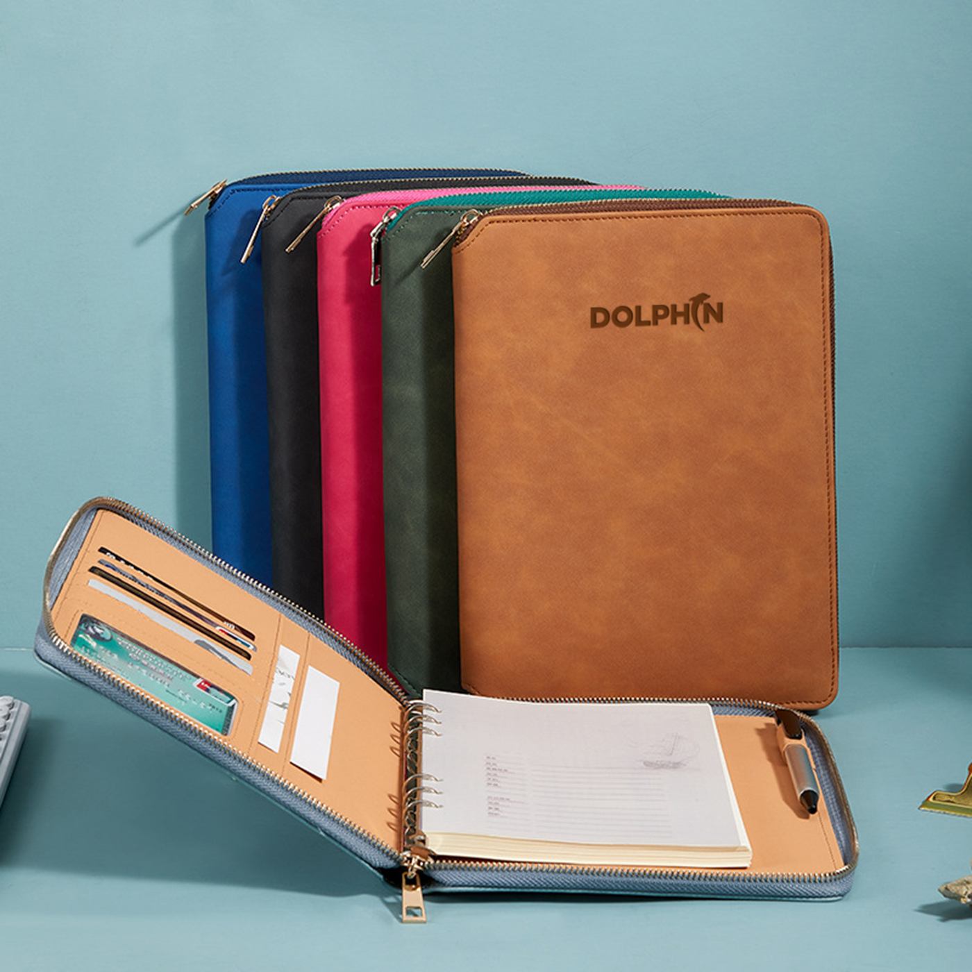 A5 Padfolio With Zipper