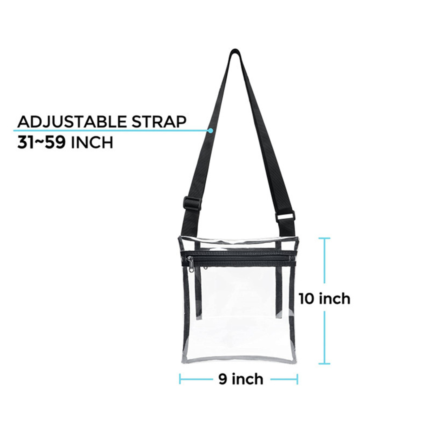 TPU Clear Crossbody Bag With Inner Pouch3