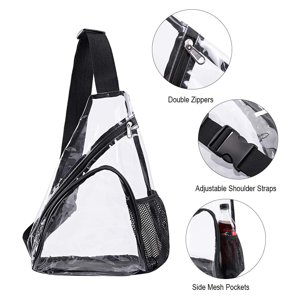 Stadium Approved Clear PVC Sling Bag1