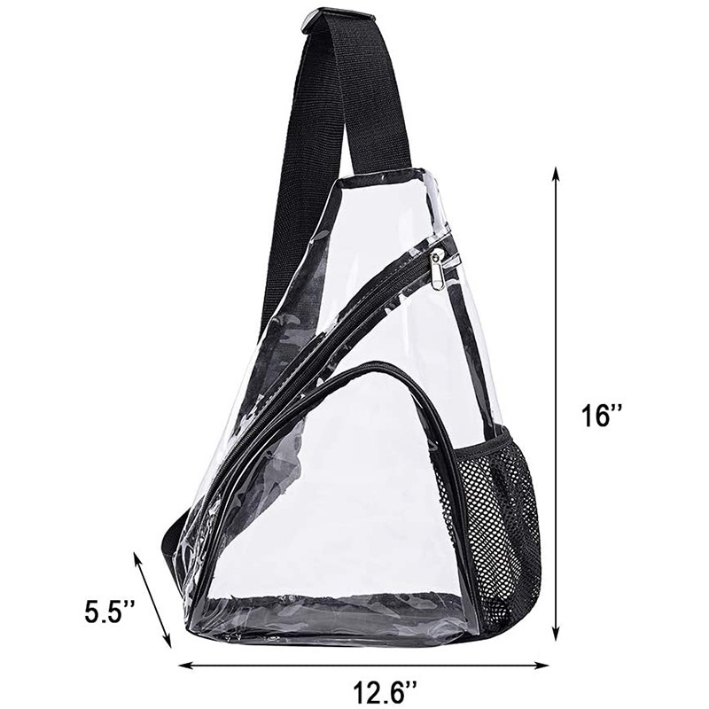 Stadium Approved Clear PVC Sling Bag2