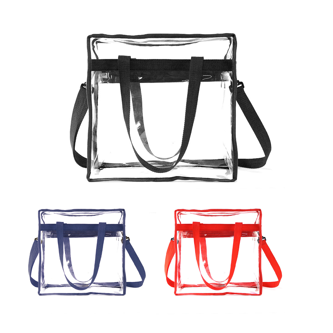 Clear Stadium Approved Tote Bag With Shoulder Strap1