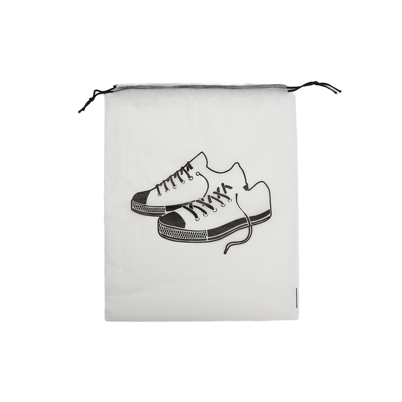 PE Transparent Drawstring Shoe Bag