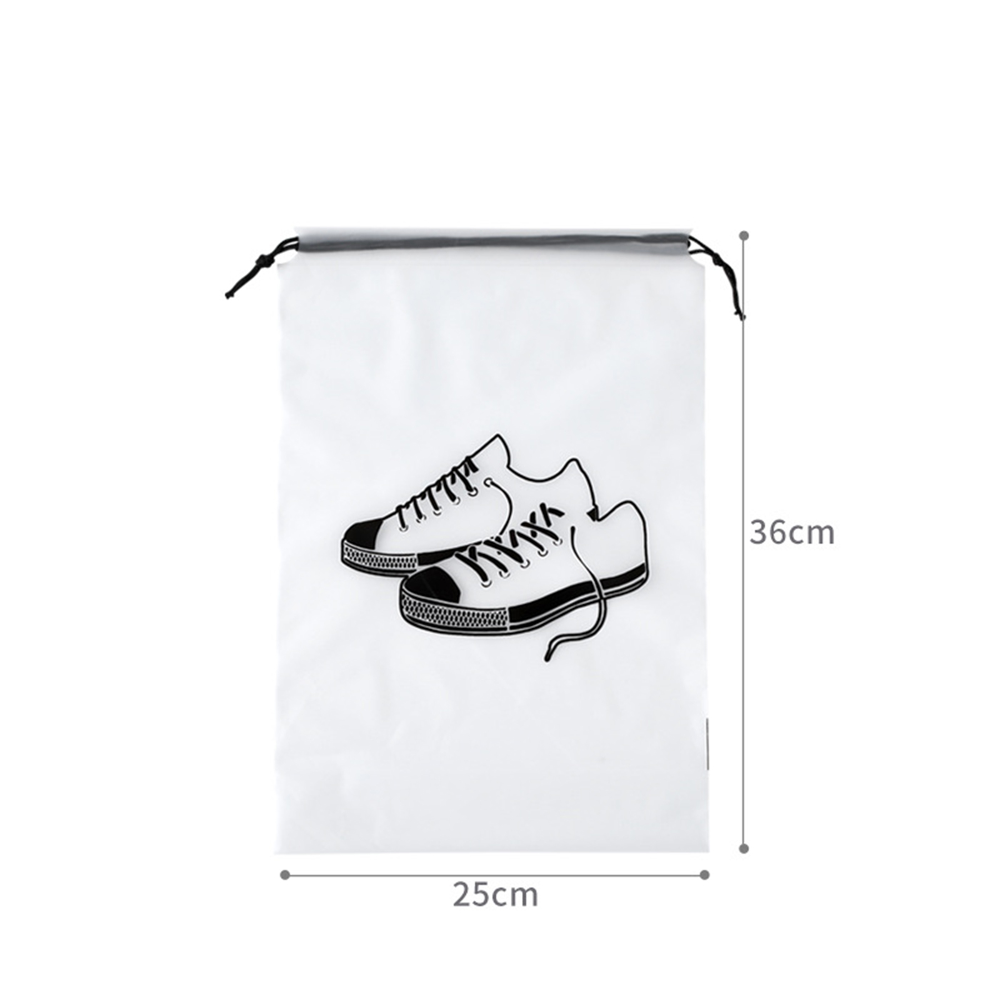 PE Transparent Drawstring Shoe Bag2