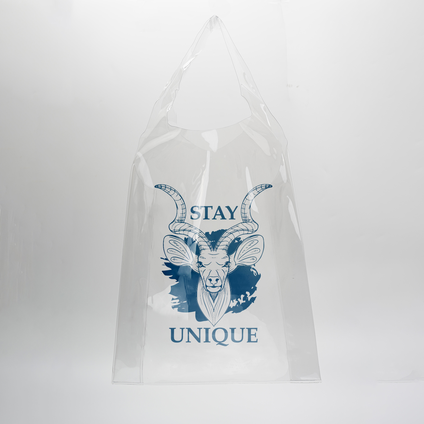 Stylish Clear PVC Shopping Tote Bag1