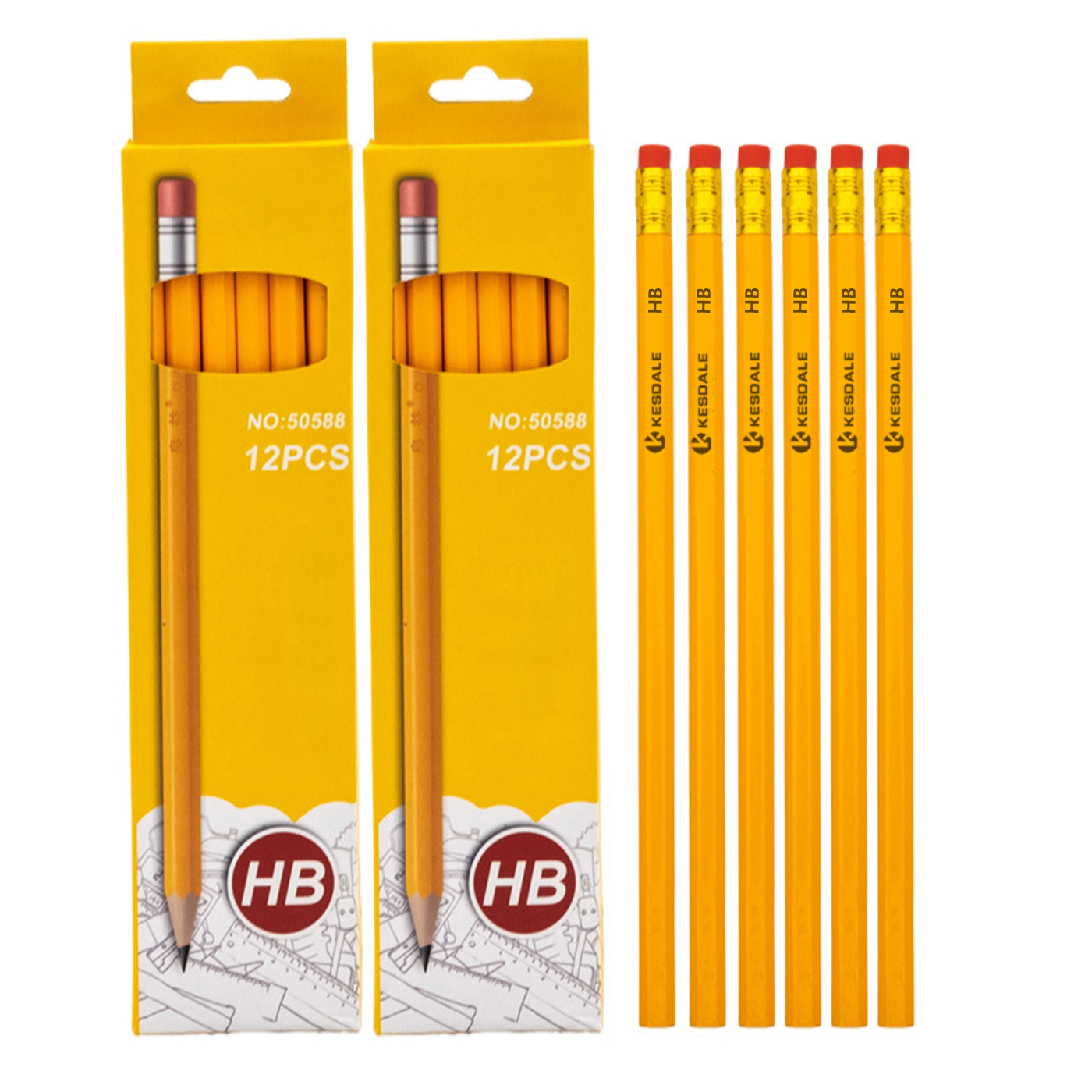 12 Pcs Personalized HB Pencil