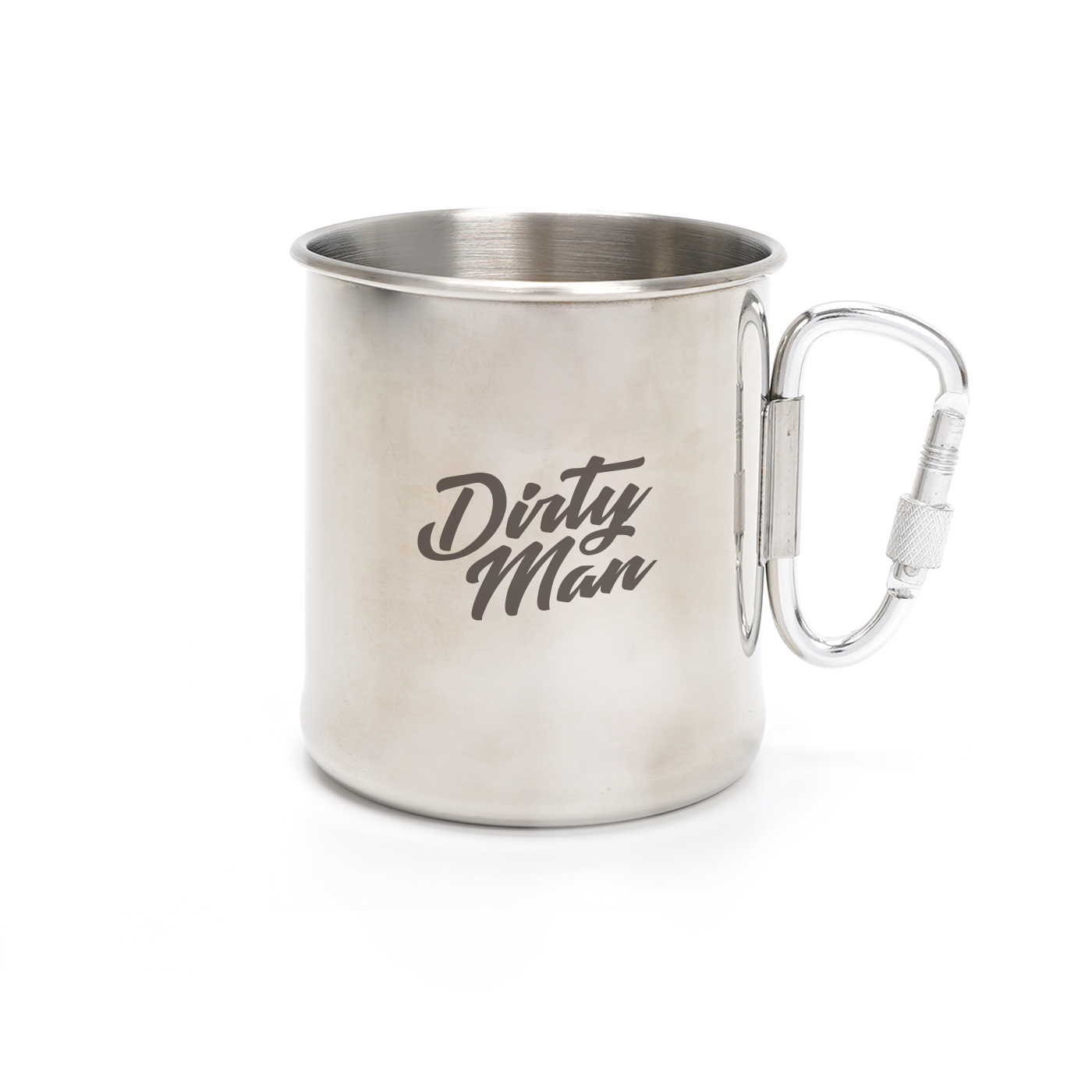Stainless Steel Camping Mug With Carabiner Handle