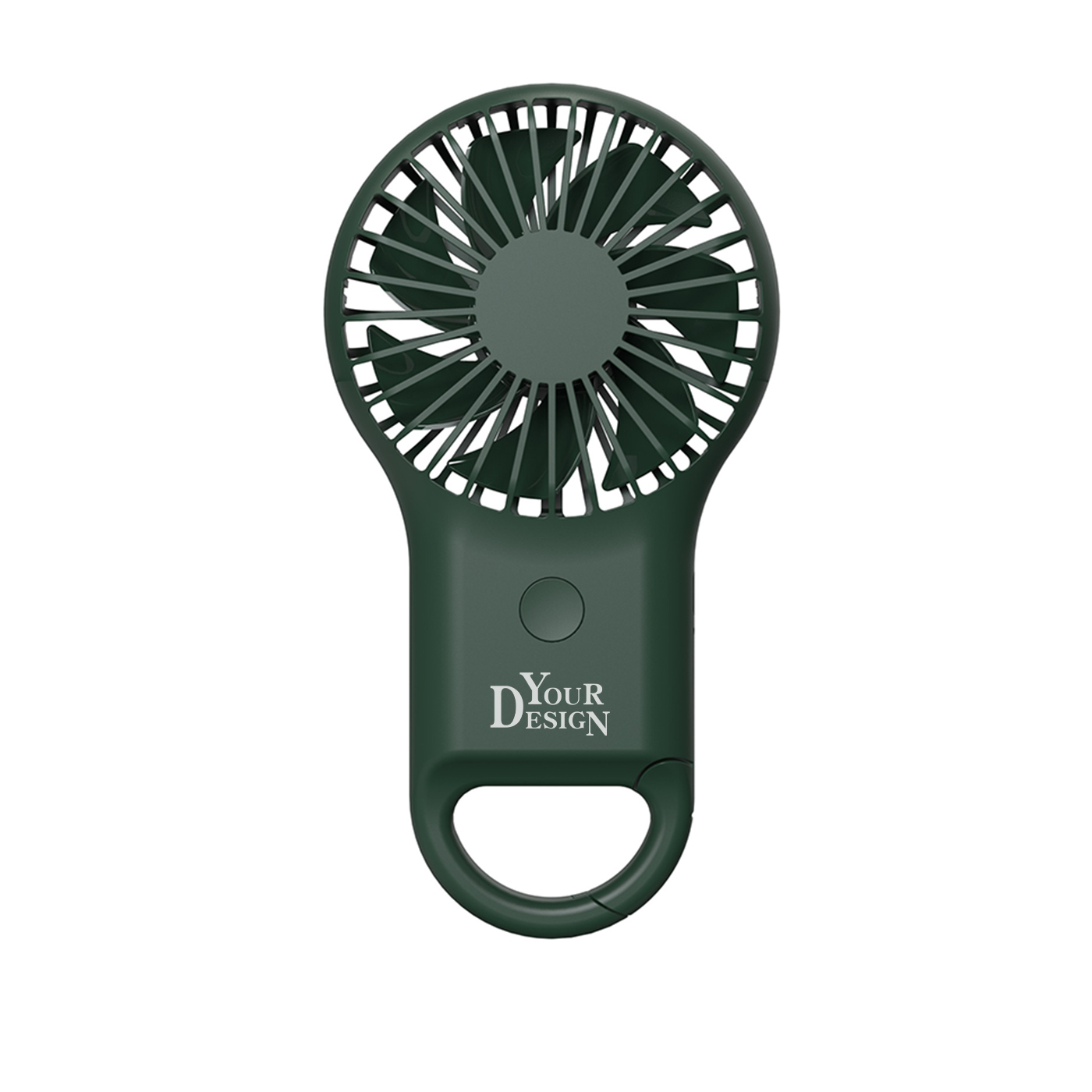 Promotional Rechargeable Handheld Fan With Carabiner1