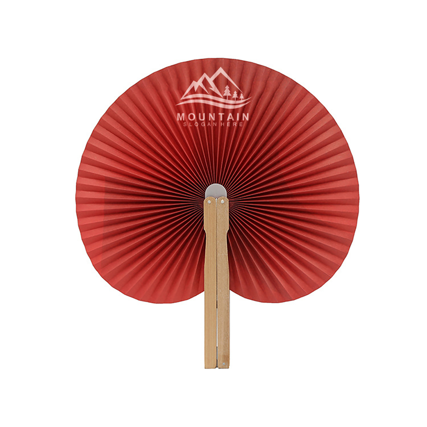 Custom Round Folding Hand Paper Fan