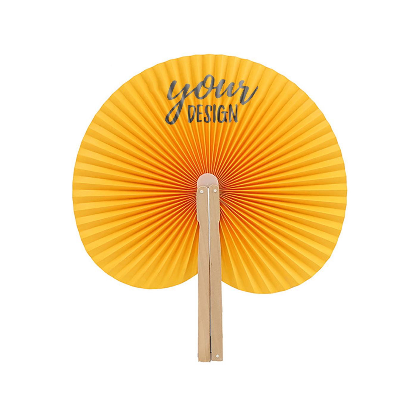 Custom Round Folding Hand Paper Fan1