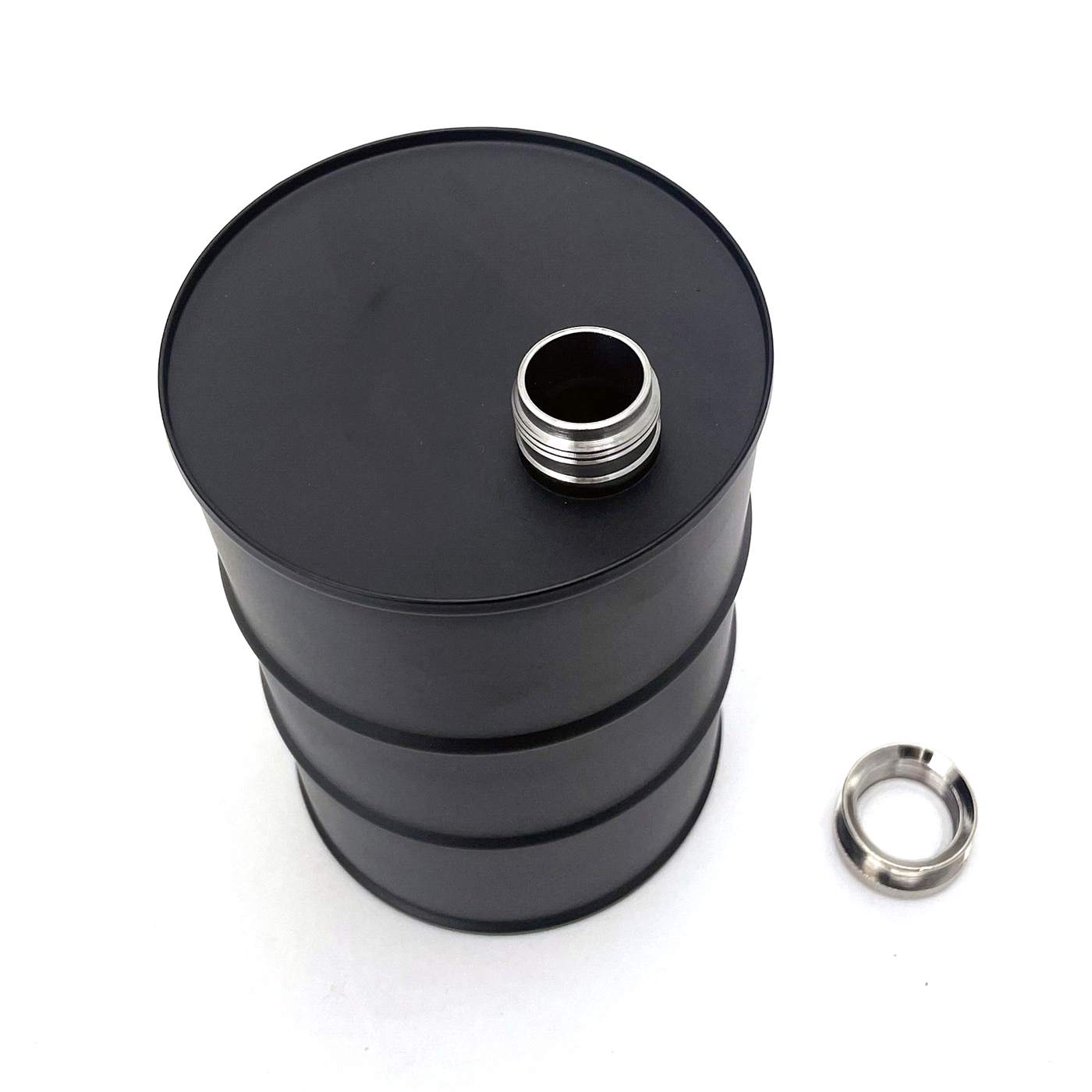 25 oz. Stainless Steel Oil Drum Flask3