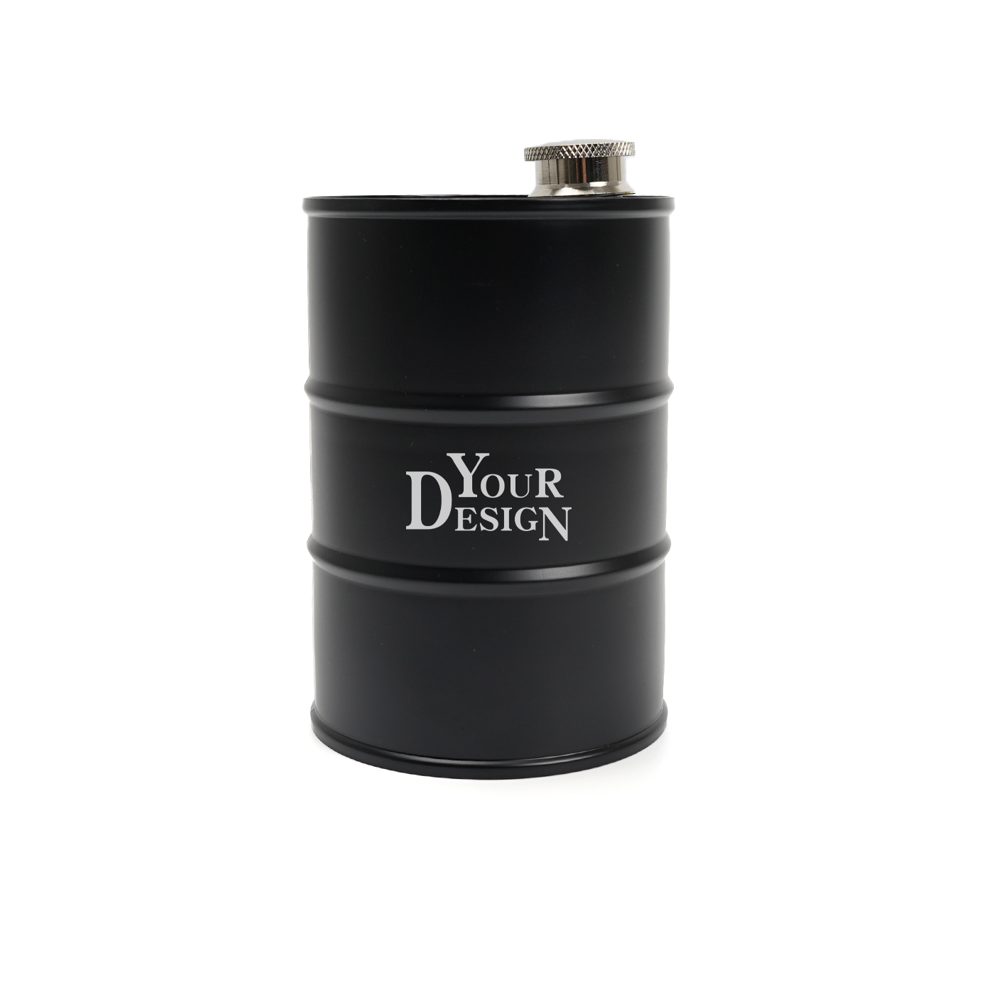 25 oz. Stainless Steel Oil Drum Flask1