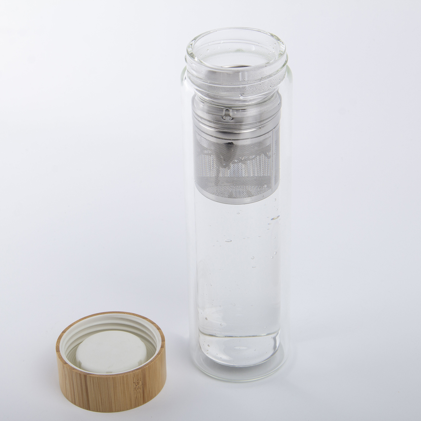 15 oz. Glass Water Bottle With Tea Infuser3