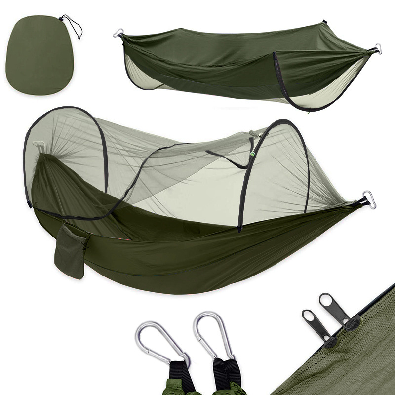 Fully Automatic Camping Hammock With Mosquito Net2