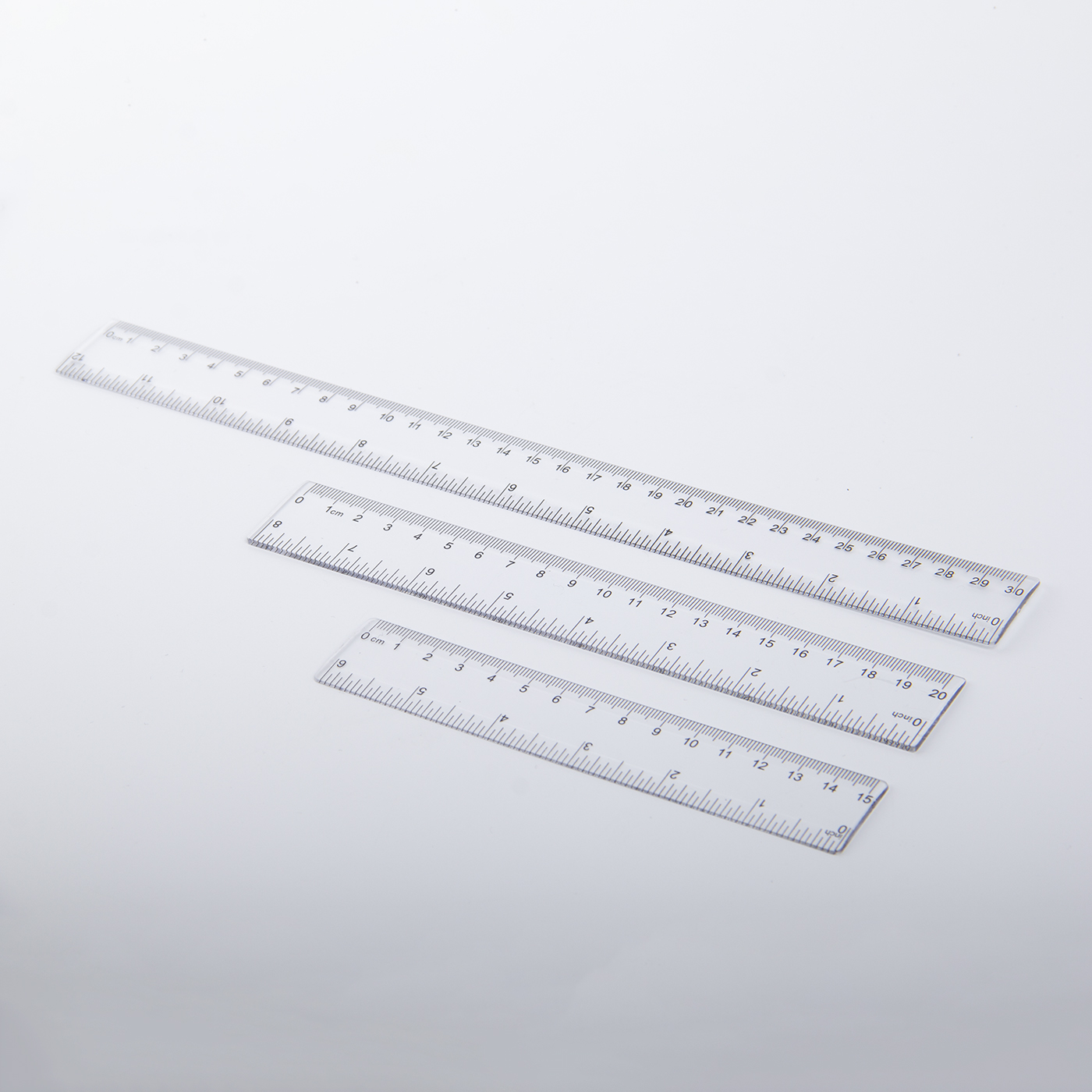 Promotional 30cm Clear Plastic Ruler3