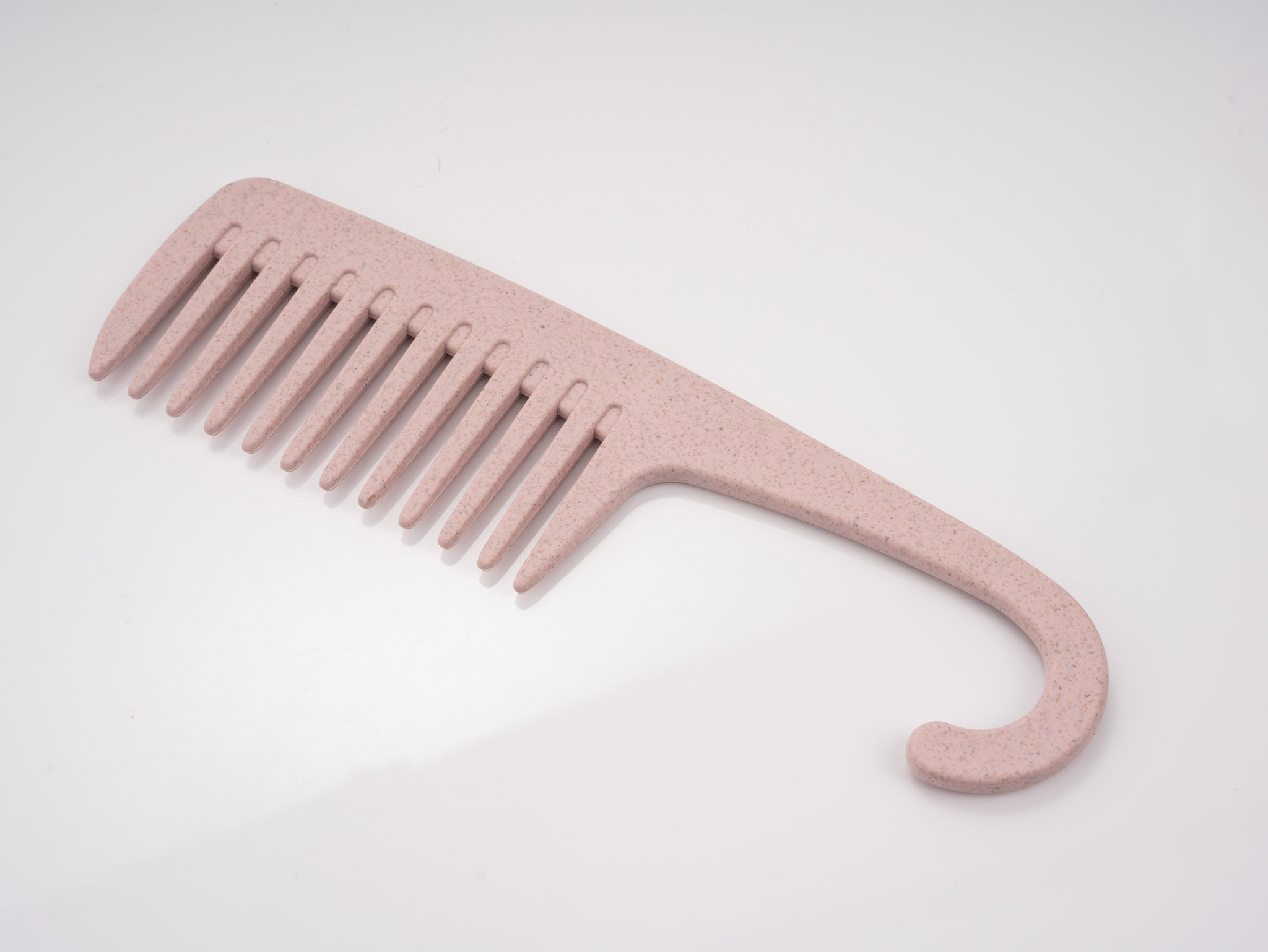 Wide Tooth Wheat Straw Comb With Curved Hook Handle3