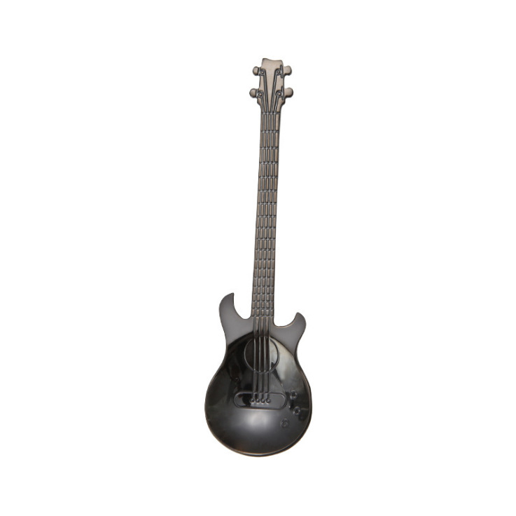 Stainless Steel Creative Guitar Spoon1