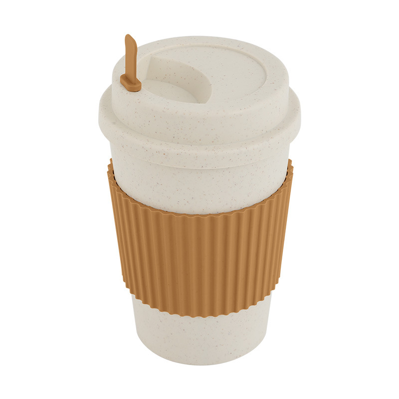 Wheat Straw Leakproof Airtight Coffee Cup