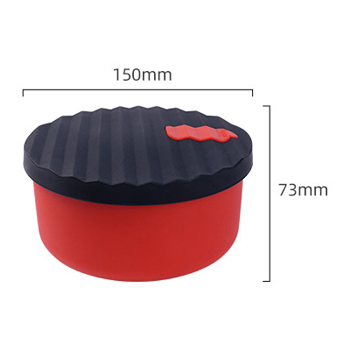 Food Grade Round Silicone Lunch Box1