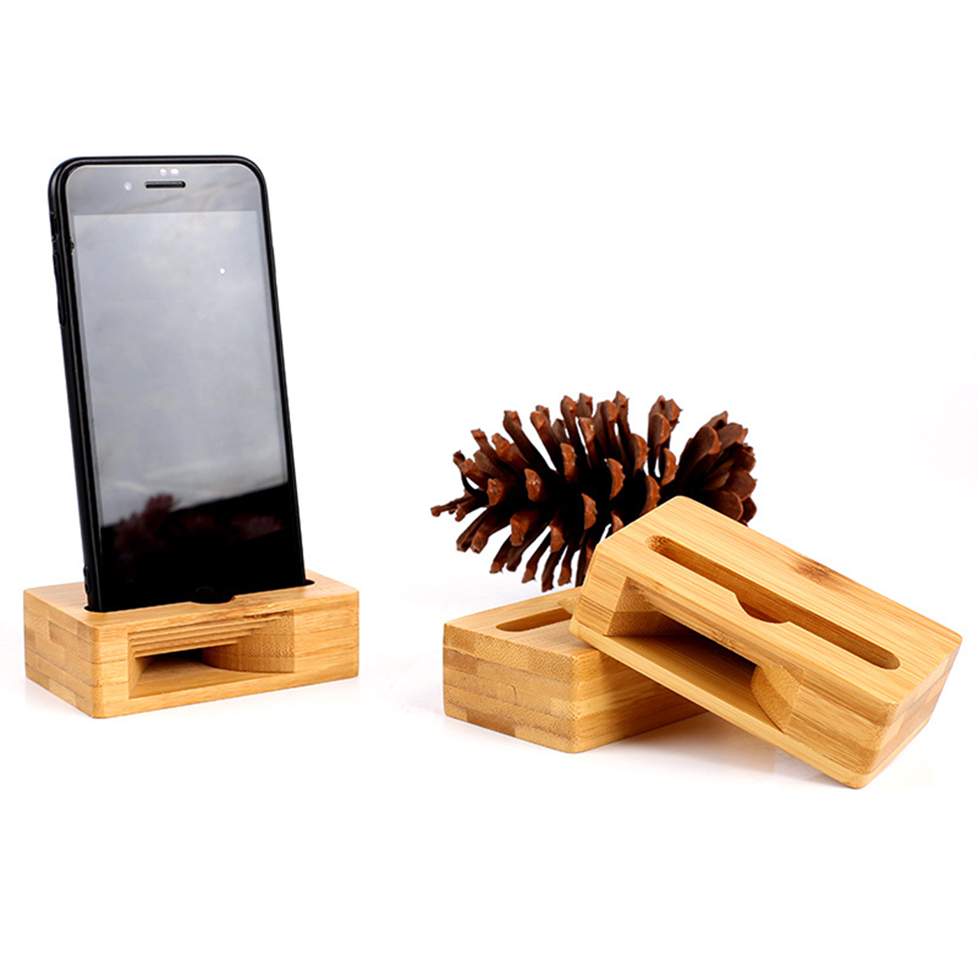 Wooden Phone Amplifier Stand