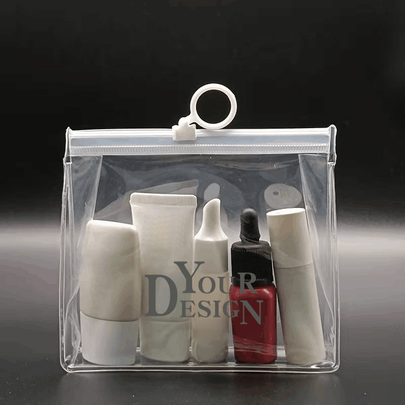 Custom Transparent Cosmetic Slide Zipper Bag1