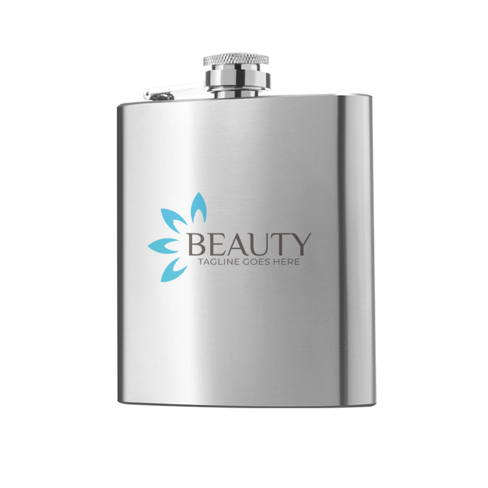 6 oz. Custom Stainless Steel Hip Flask