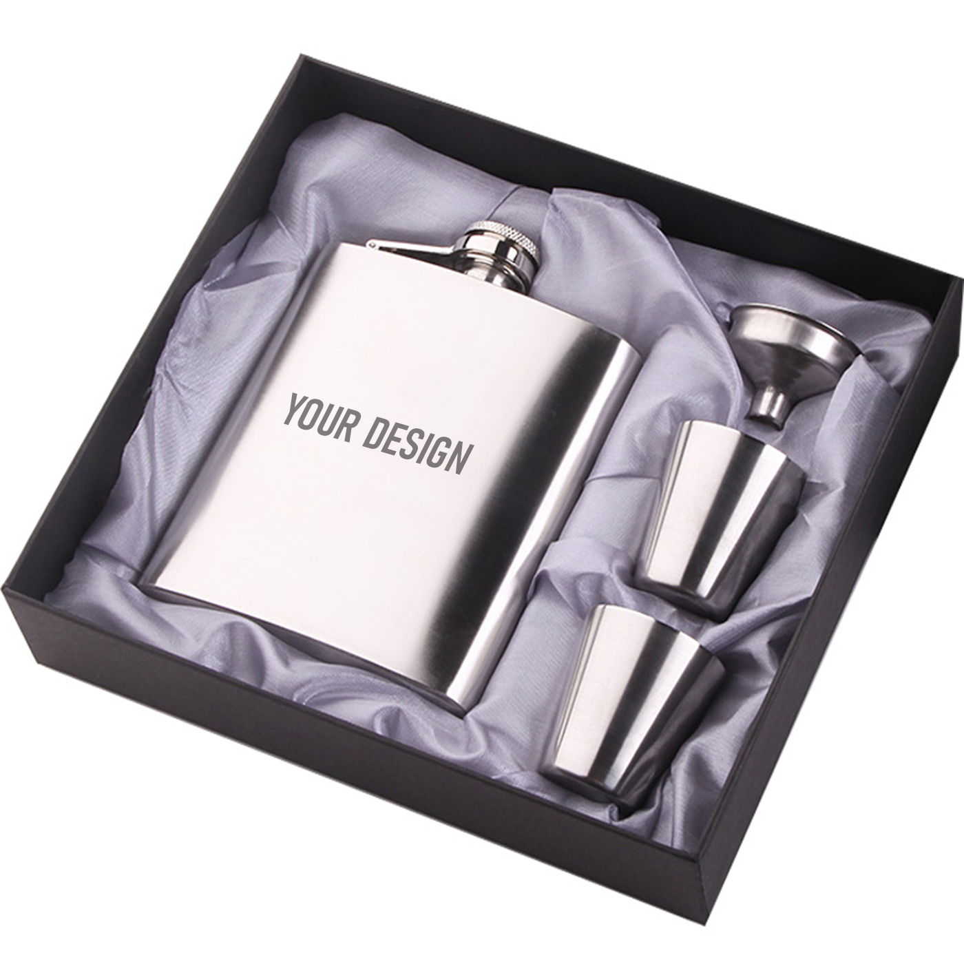 Personalized 7 oz. Hip Flask Gift Set1