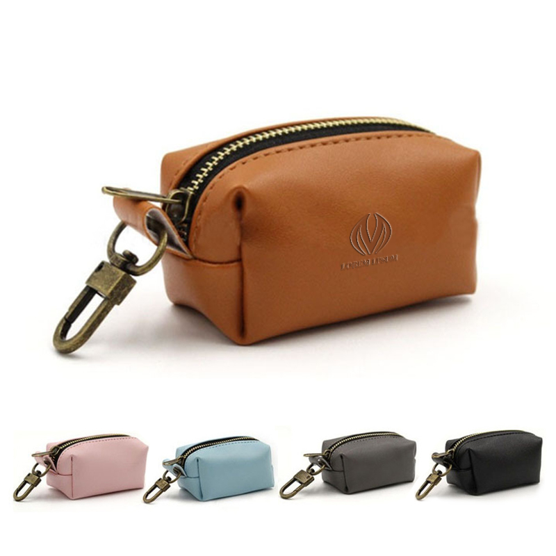 PU Leather Dog Poop Bag Holder