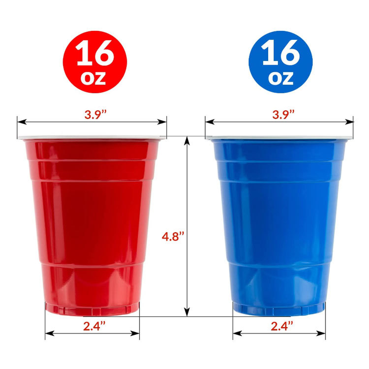 Custom 16 oz. Disposable Beer Pong Party Cups2