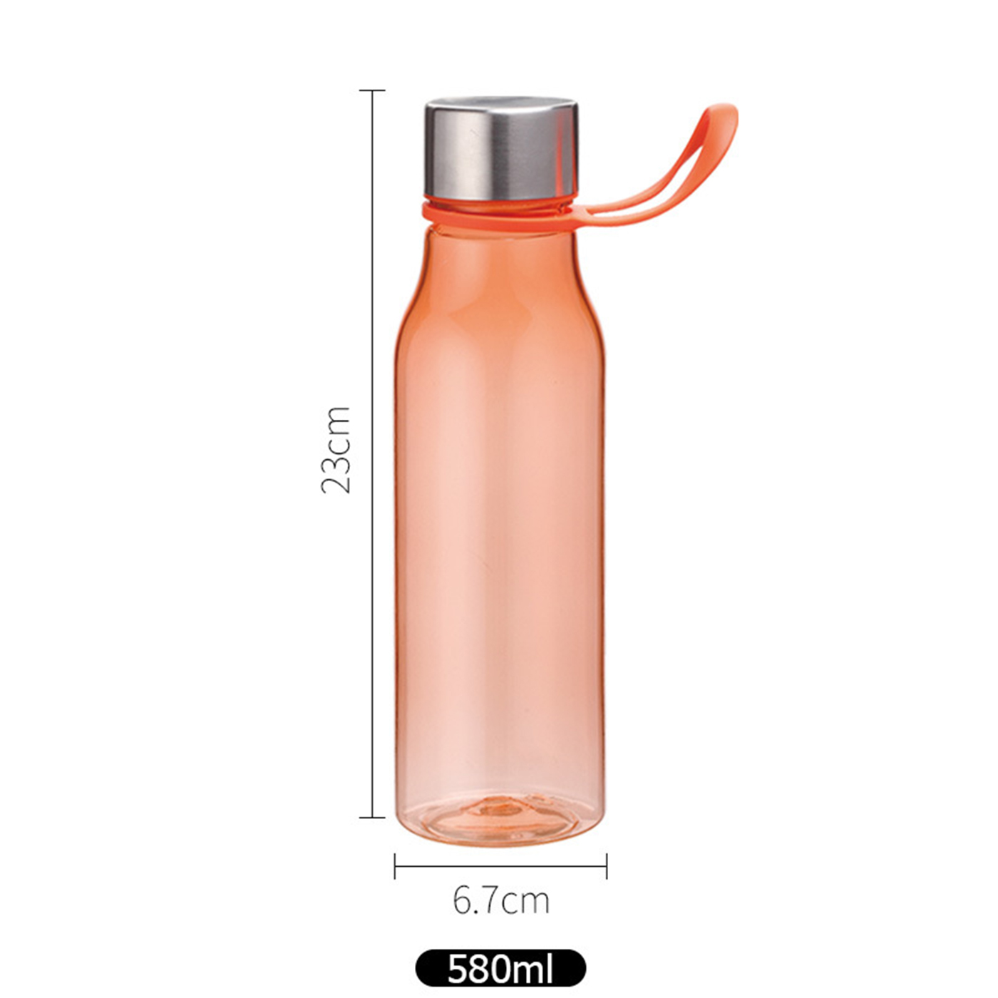 580ML BPA Free Plastic Sports Water Bottle1