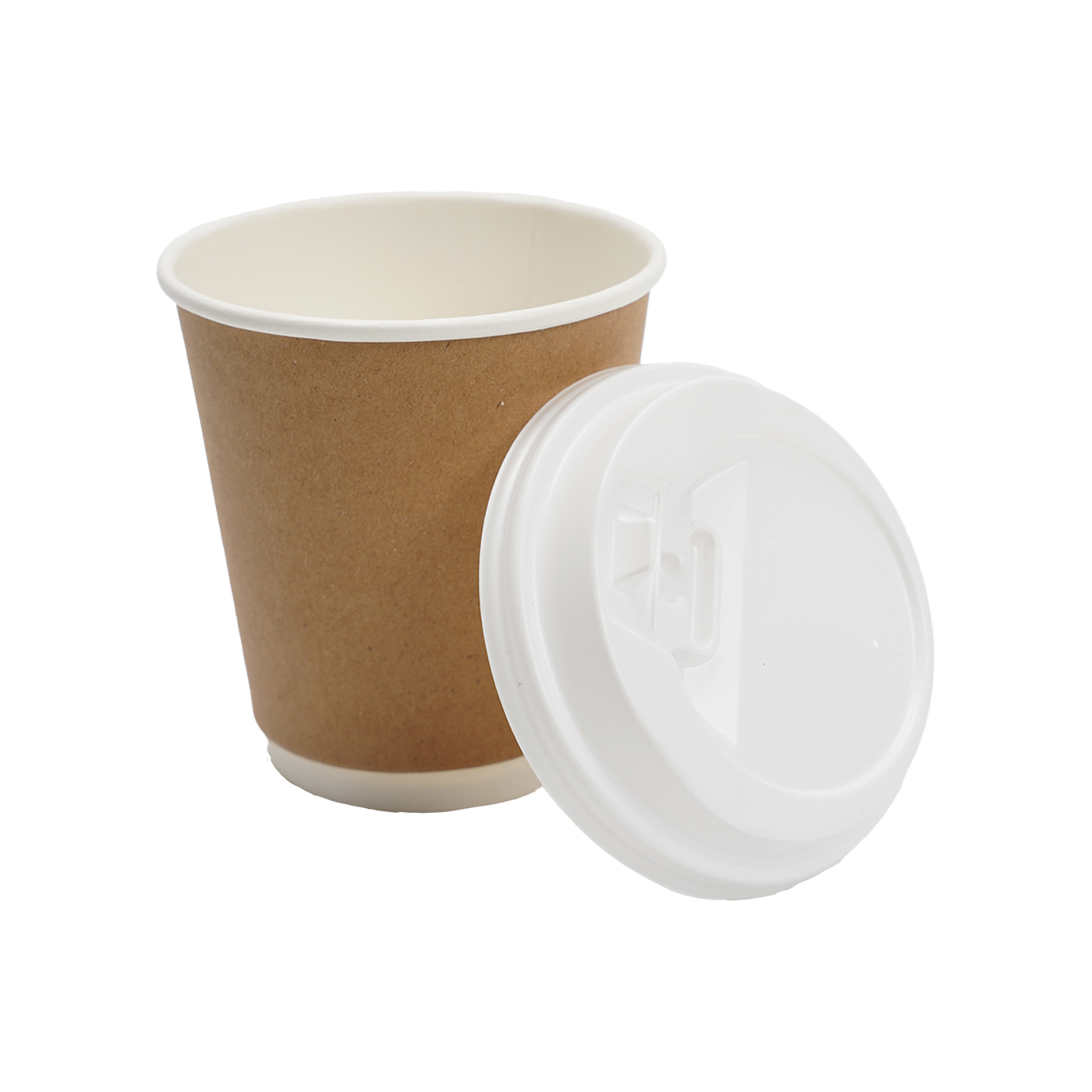 Double Kraft Paper Cup With Lid2