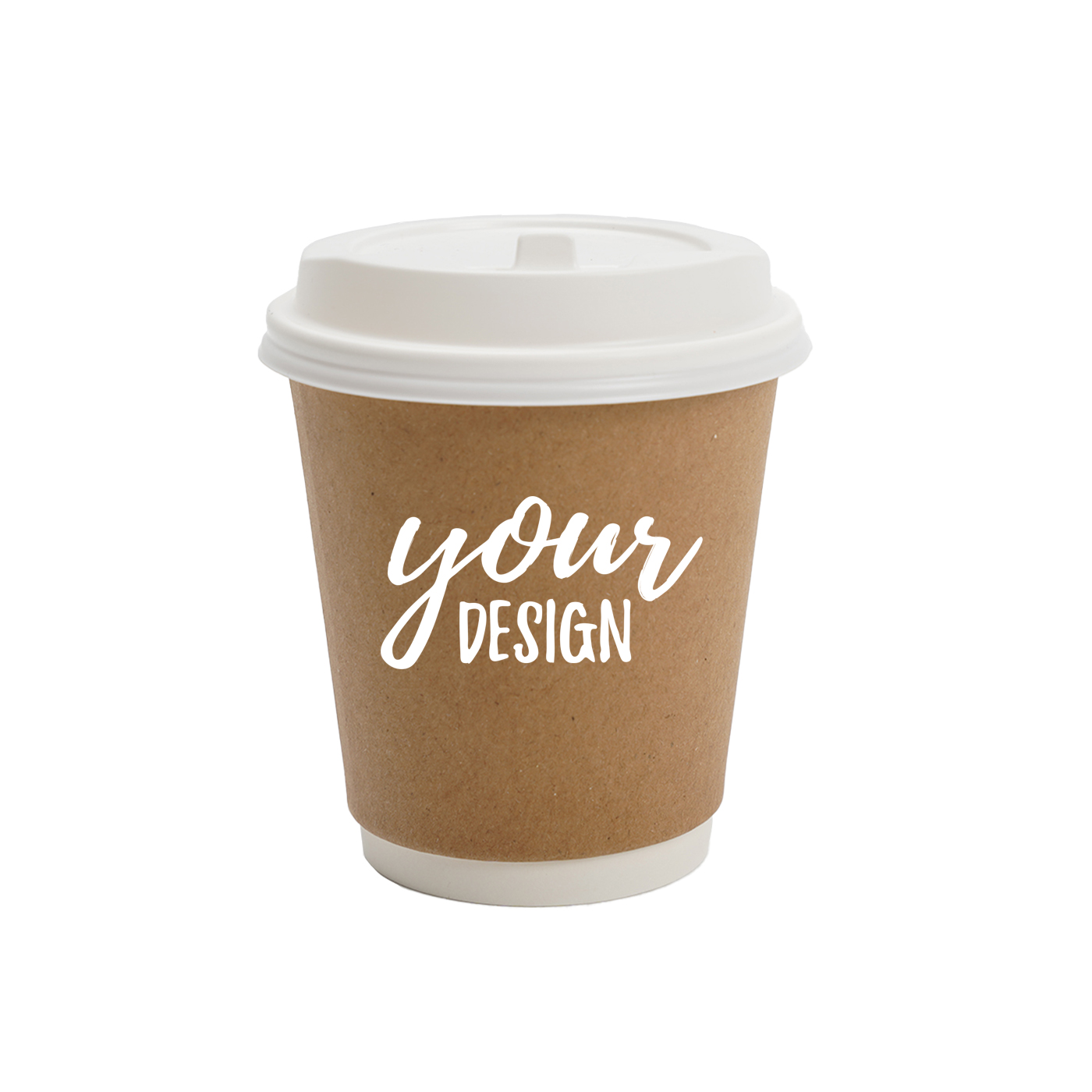 Double Kraft Paper Cup With Lid1